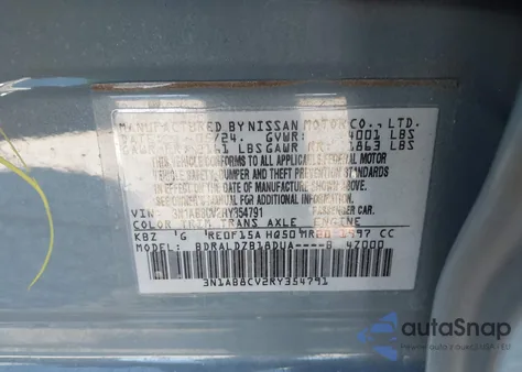 2024 Nissan Sentra Sv Xtronic Cvt from USA, damaged, VIN 3N1AB8CV2RY354791
